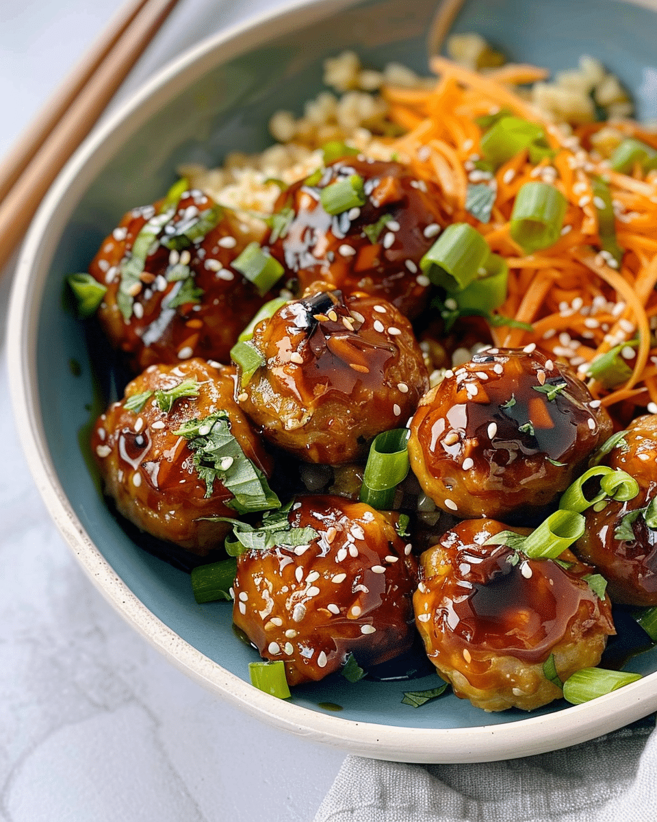 Asian Glazed Turkey Meatballs