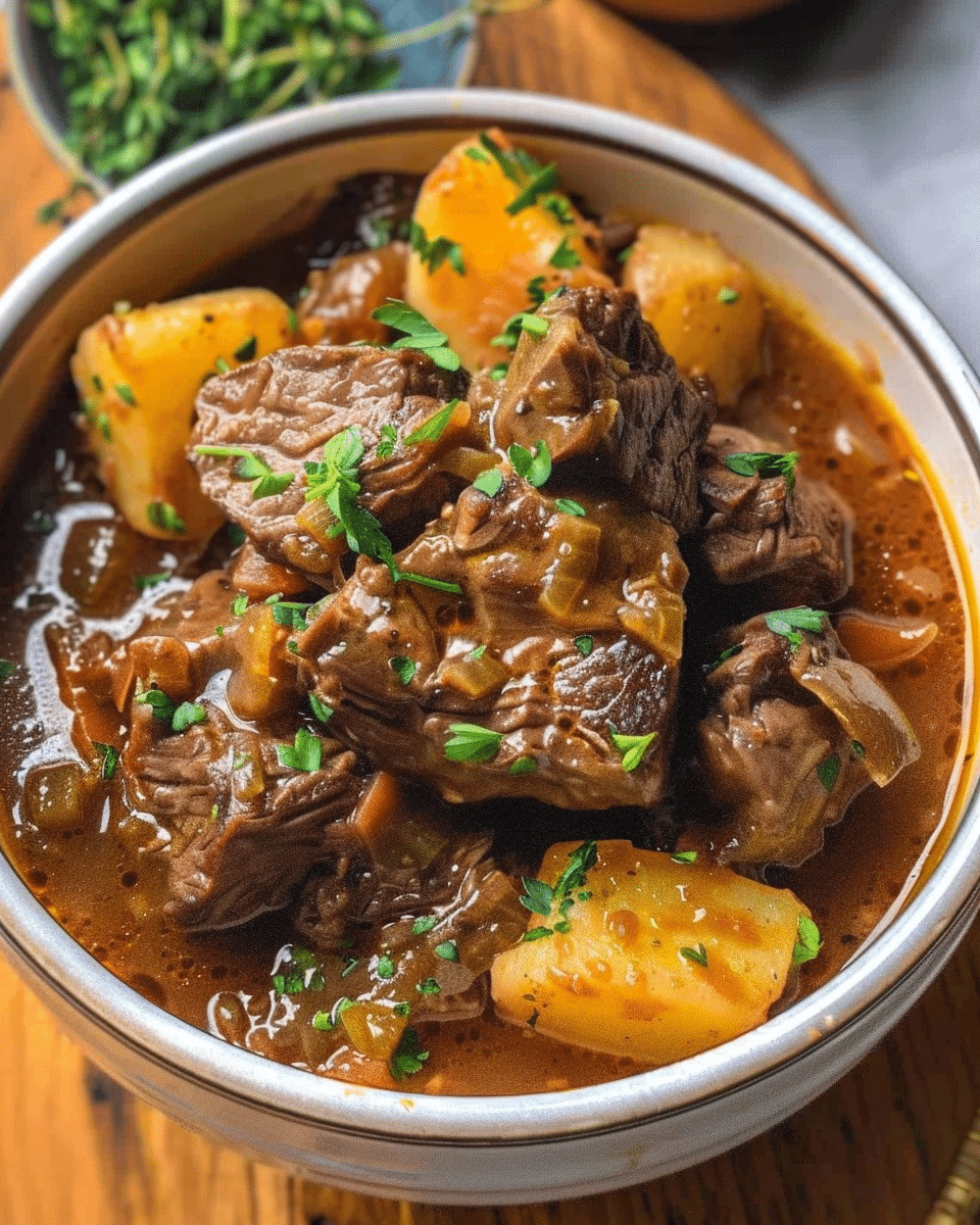Dutch Oven or Slow Cooker Guinness Beef Stew