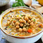 Wild Rice and Garbanzo Bean Soup