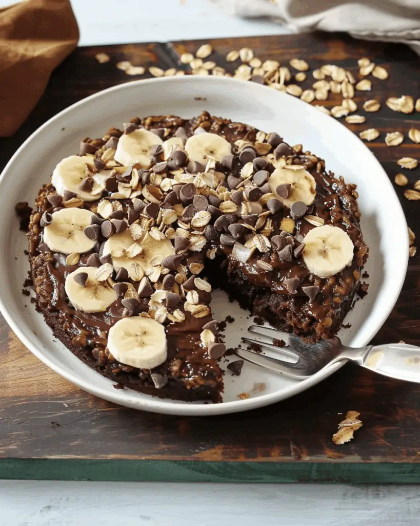 Chocolate Oatmeal Banana Cake | TheFamilyCooking