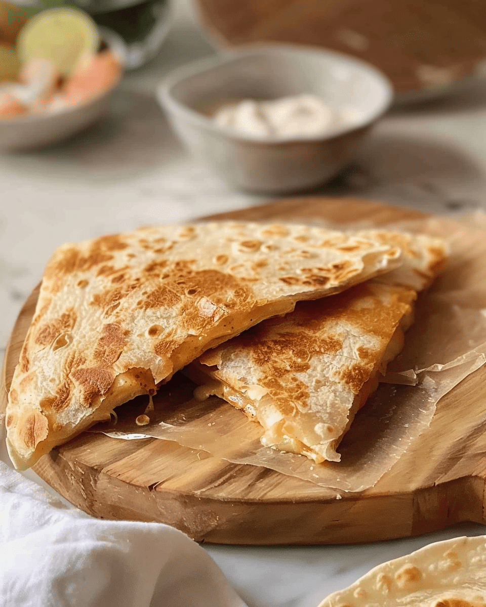 Air Fryer Cheese Quesadilla