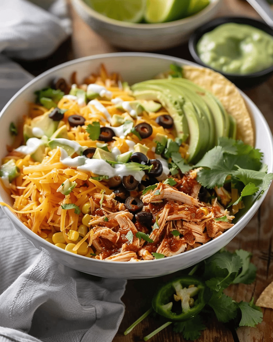 Slow Cooker Chicken Burrito Bowl