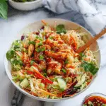 Spring Roll Salad with Spicy Ginger Dressing