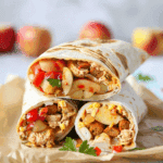 Chicken-Apple Sausage Breakfast Burritos