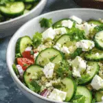 Greek Quinoa Salad with Feta and Cucumbers