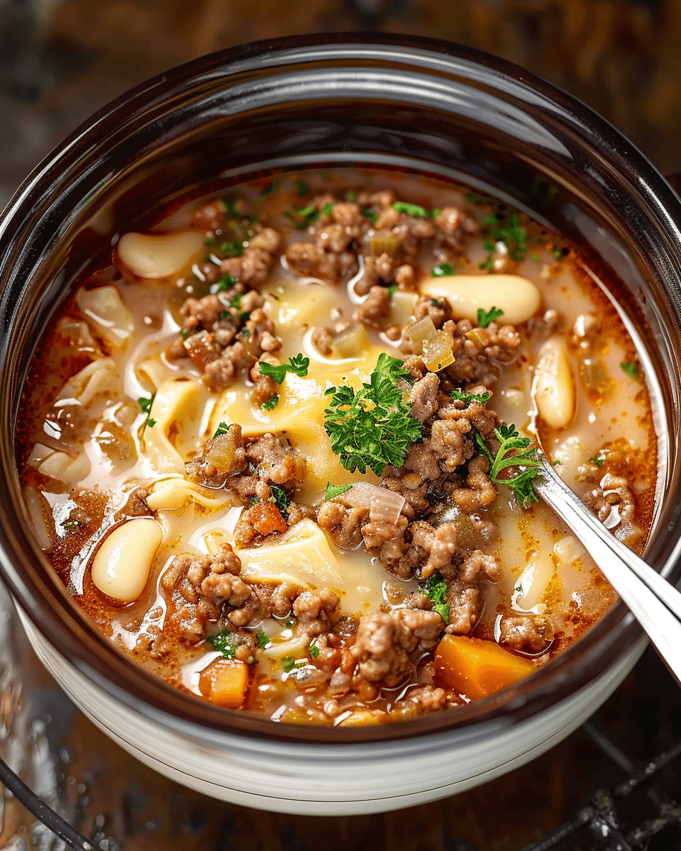 Low Carb Hamburger Soup
