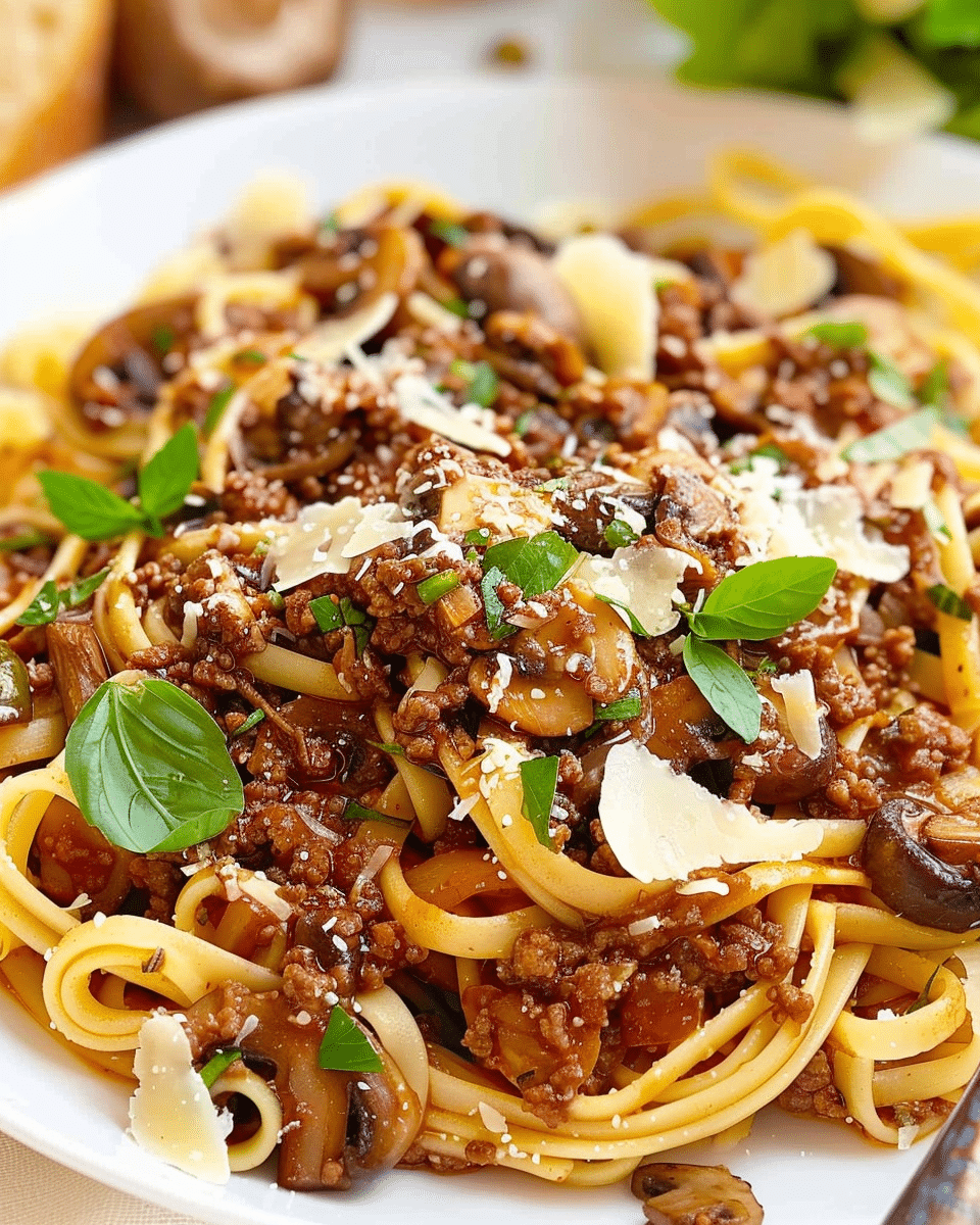 Mushroom Bolognese 