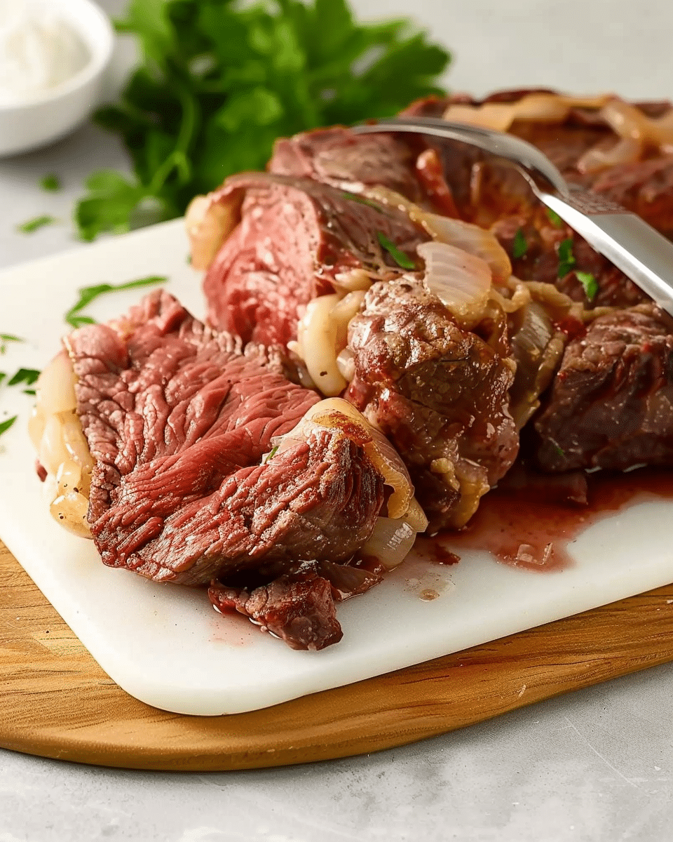 Ribeye Steak in Crockpot