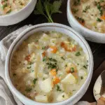 Slow Cooker Hash Brown Potato Leek Soup