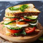 Cucumber Caprese Sandwich