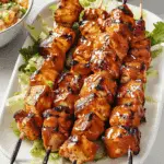 BBQ Chicken Skewer Salad