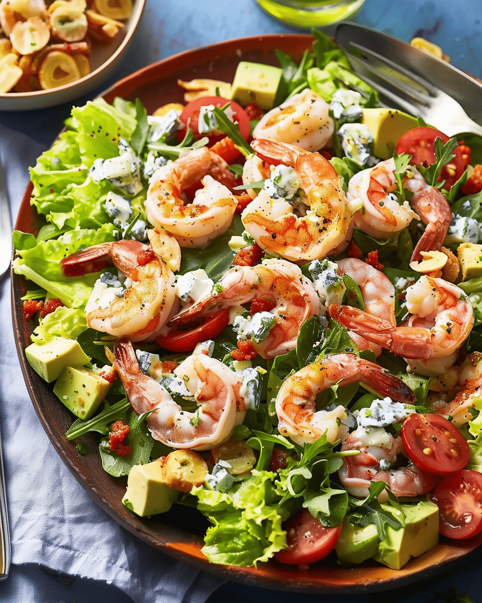 Shrimp Cobb Salad with Dijon Dressing