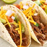 Slow Cooker Pulled Beef Tacos