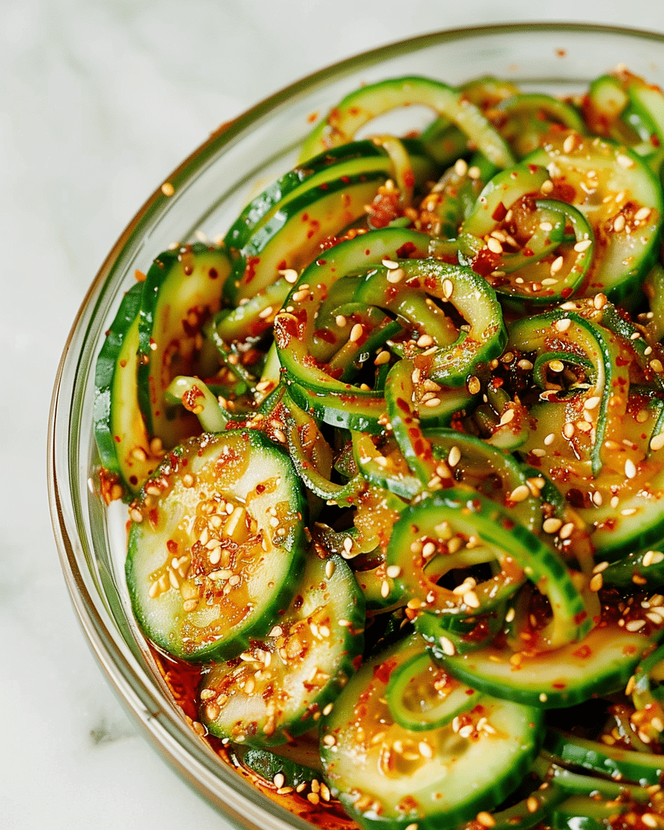 Spicy Korean Cucumber Salad