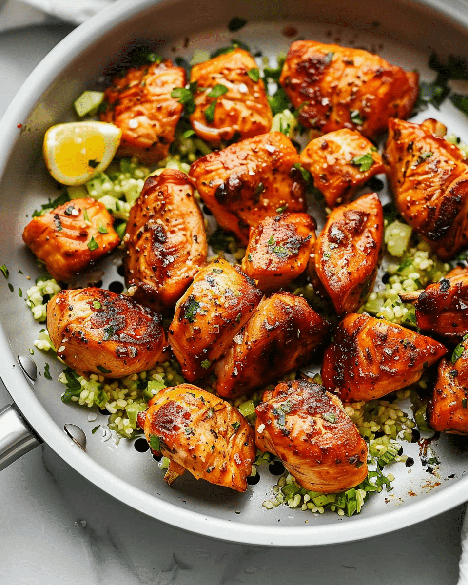 Air Fryer Salmon Bites