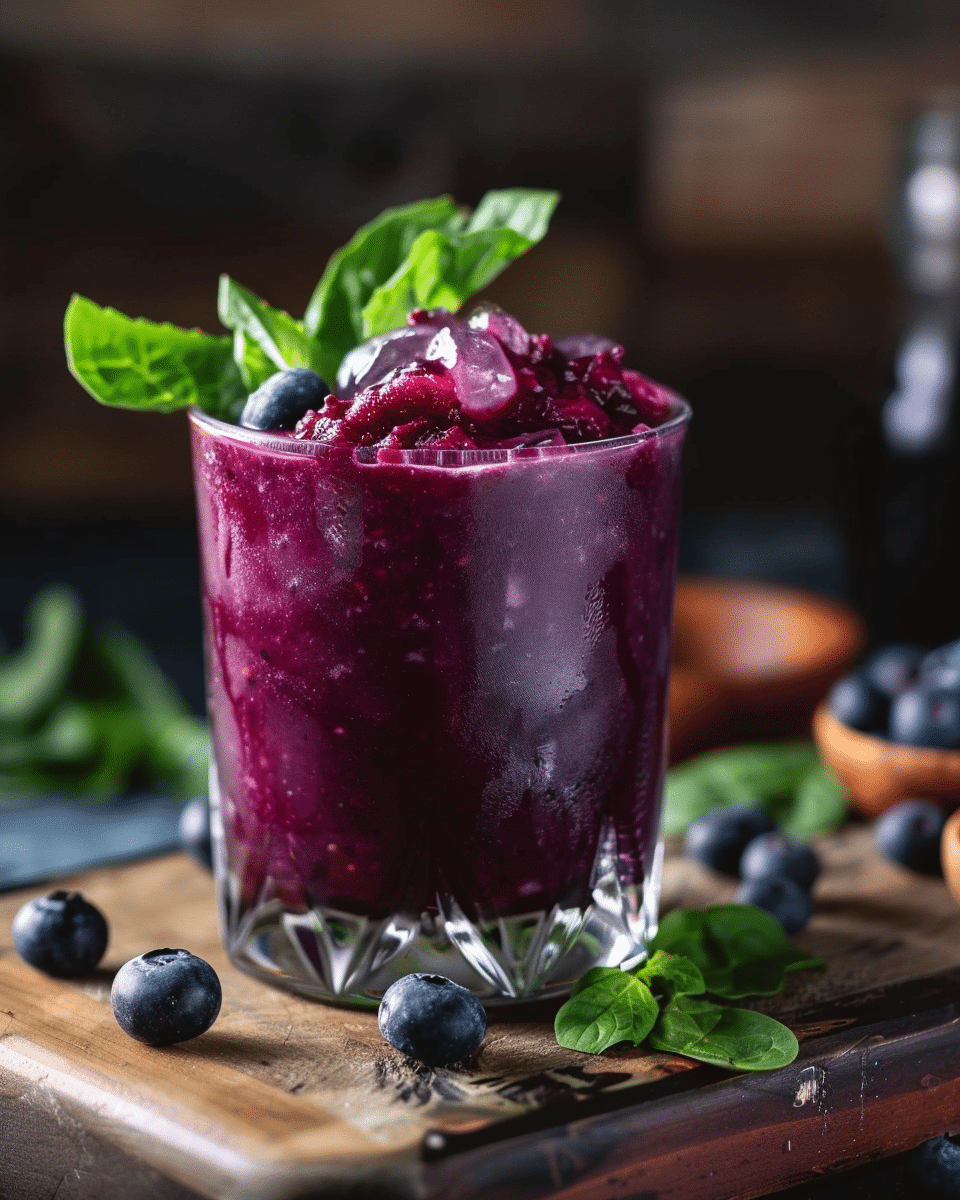 Blueberry Spinach Juice