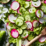 Radish, Celery and Cucumber Salad