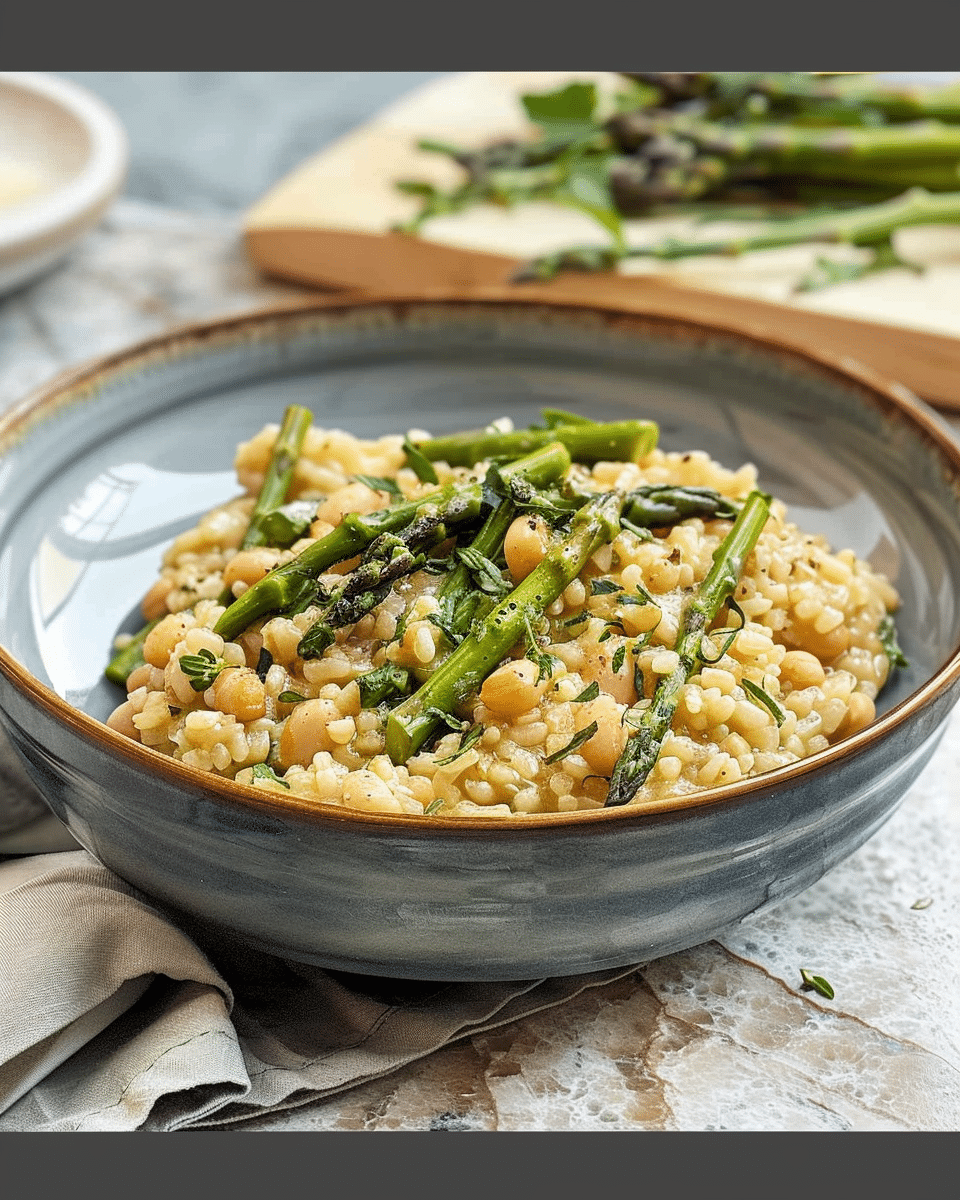 Asparagus and White Bean Risotto