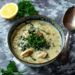 Keto Creamy Sausage & Spinach Soup