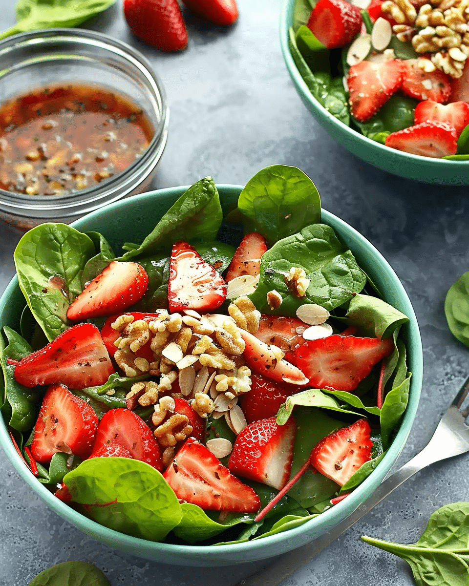 Spinach and Strawberry Meal-Prep Salad