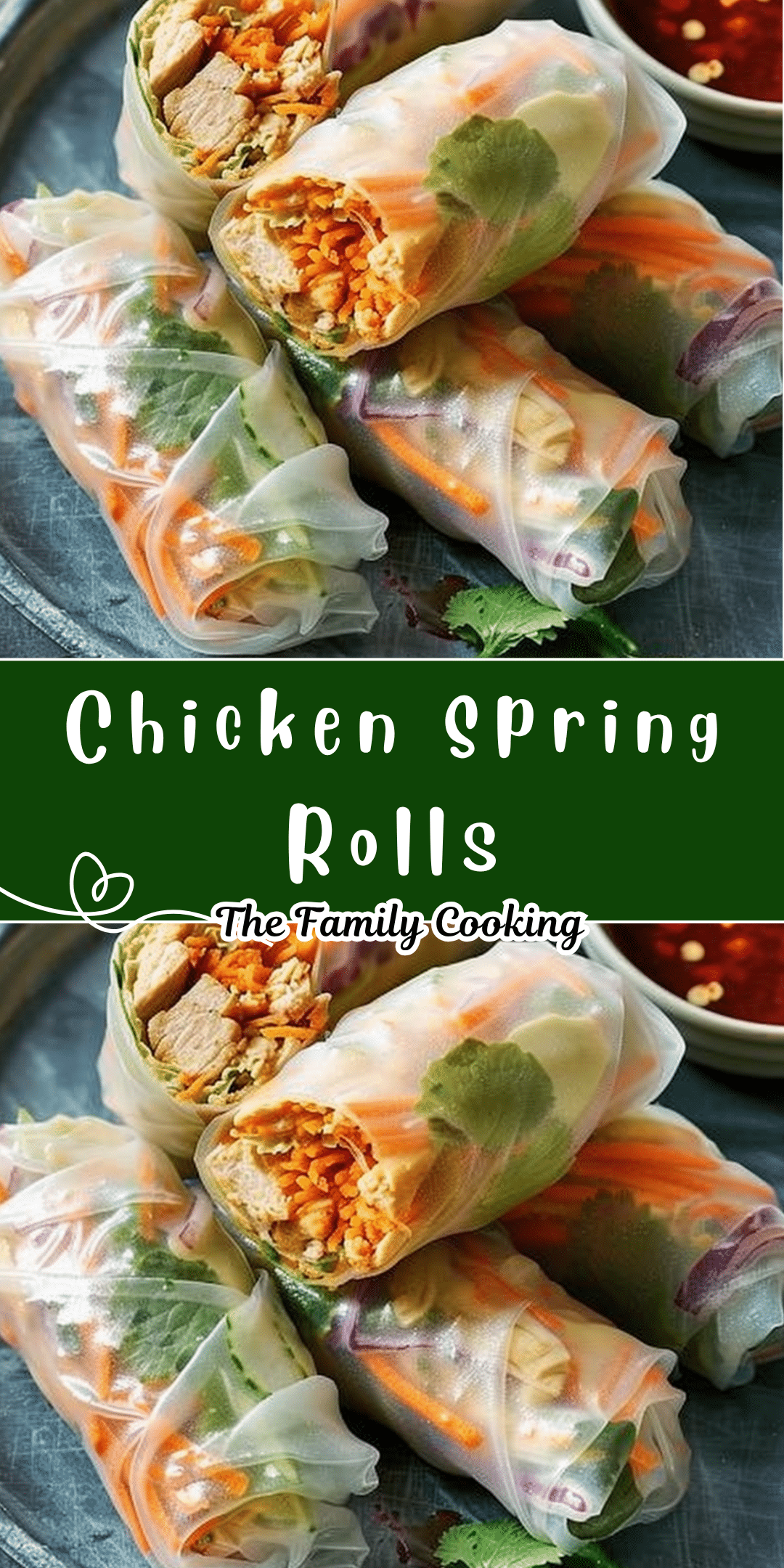 Chicken Spring Rolls | TheFamilyCooking