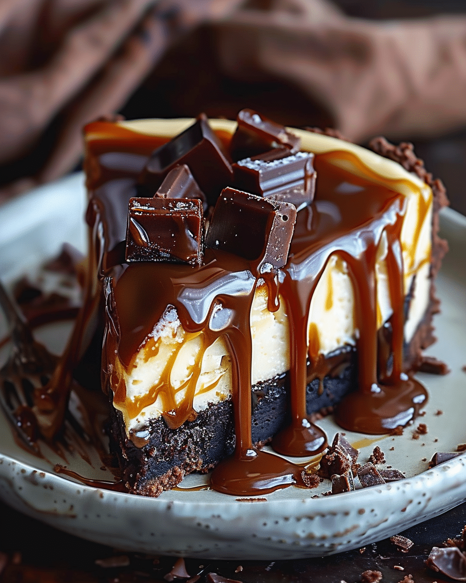 Caramel Brownie Cheesecake