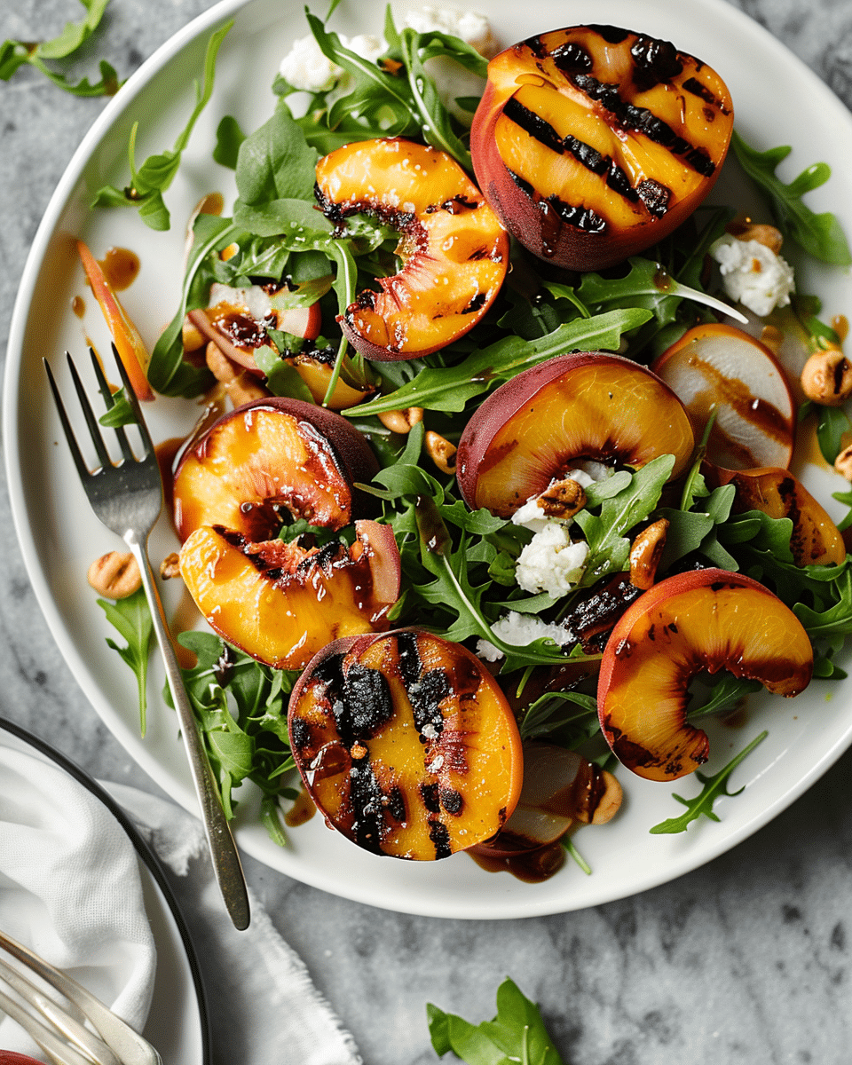 Grilled Peach Salad Recipe