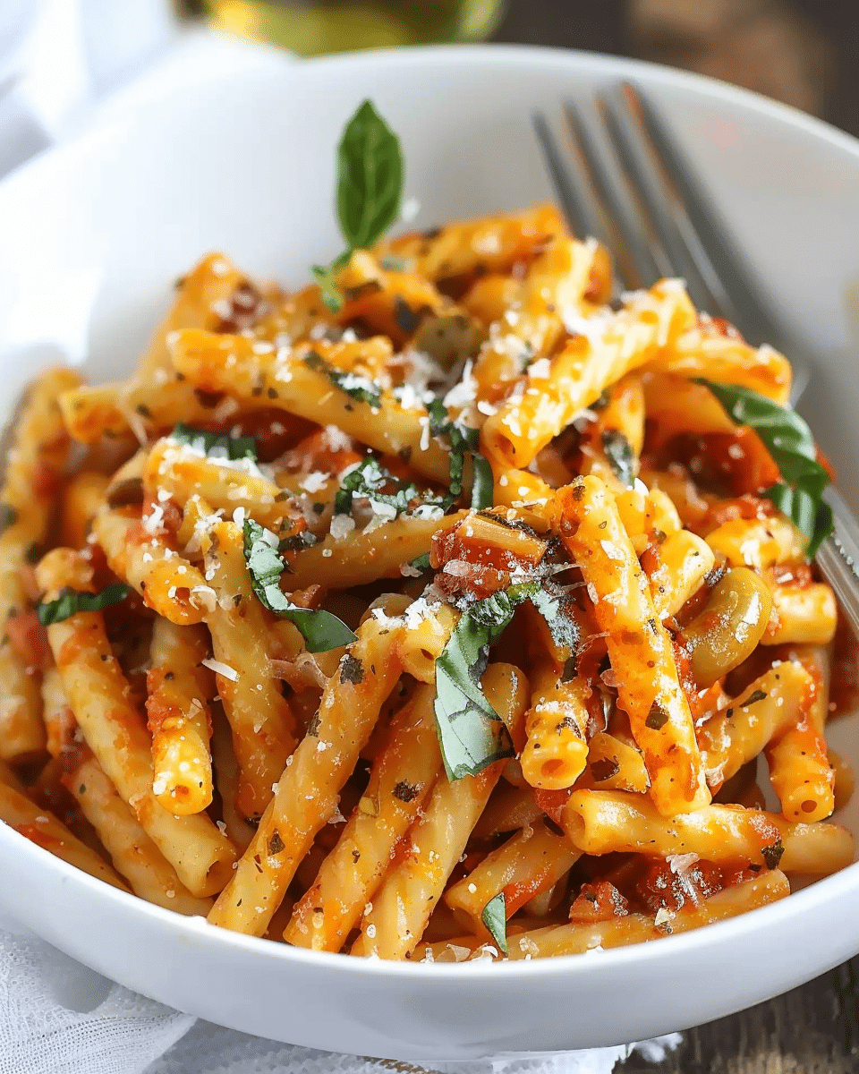 Casarecce Pasta in Peperonata Sauce