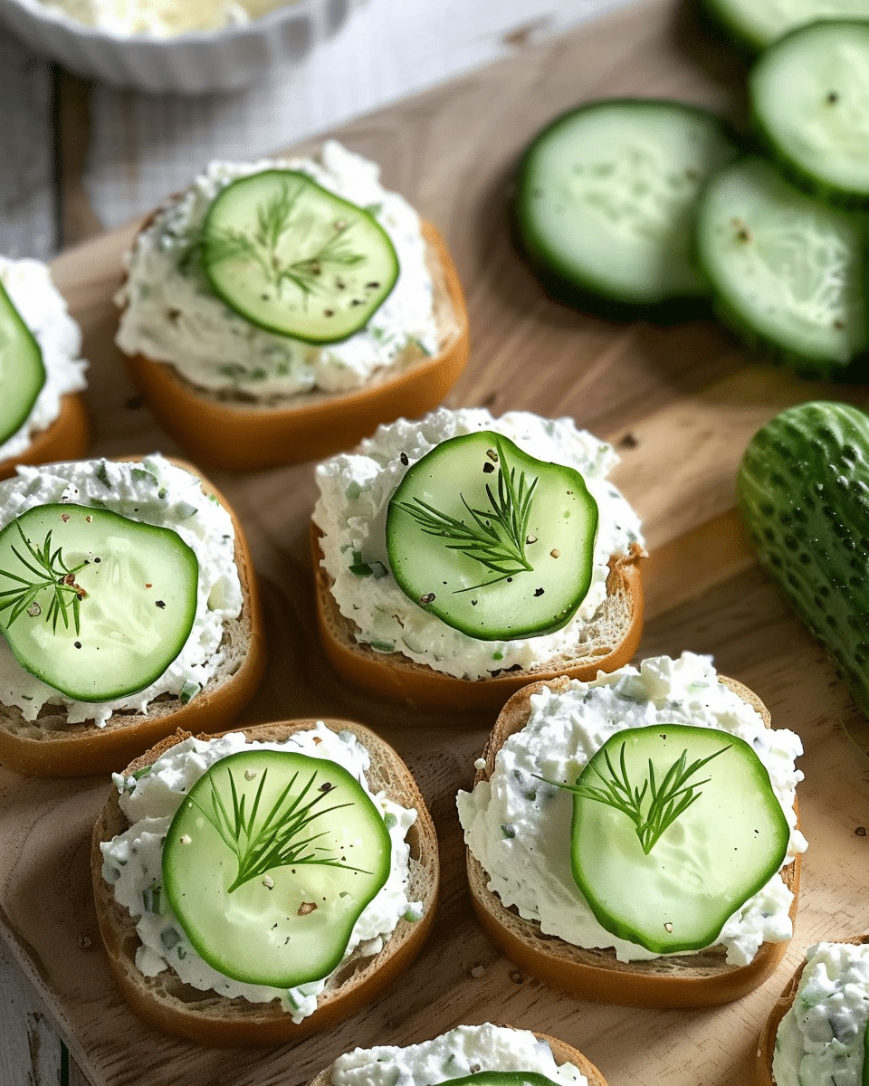 Cucumber Cream Cheese Bites