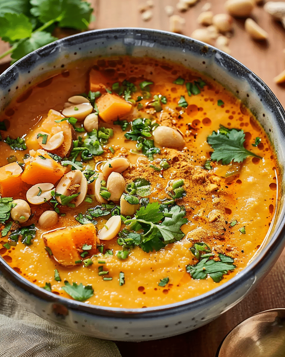 Curried Sweet Potato & Peanut Soup