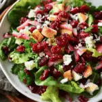 Fall Salad with Cranberry Vinaigrette