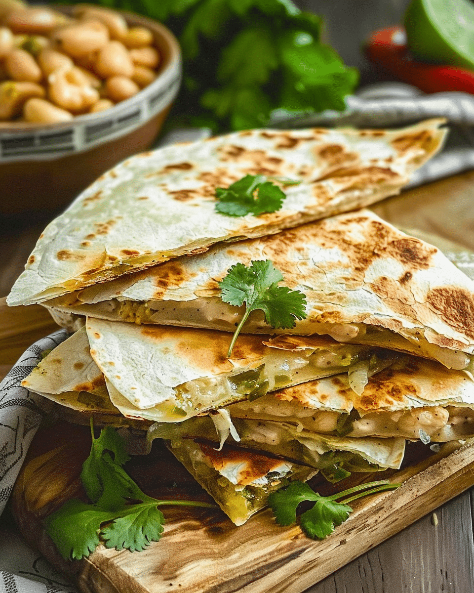 Hatch Green Chili Quesadilla