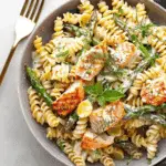 Salmon Asparagus Pasta Salad