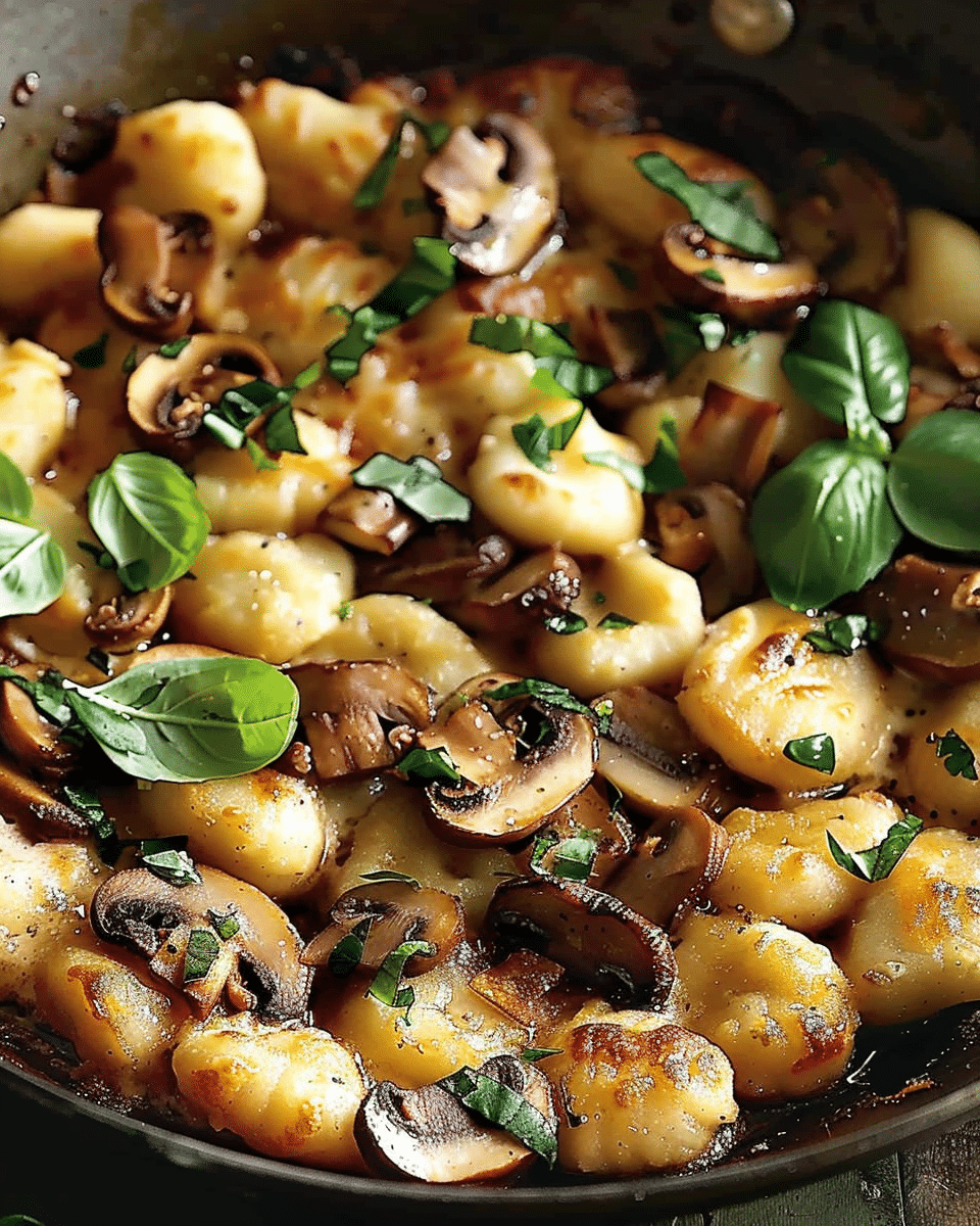 Skillet Gnocchi with Mushrooms
