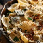 Creamy Garlic Pasta Shells