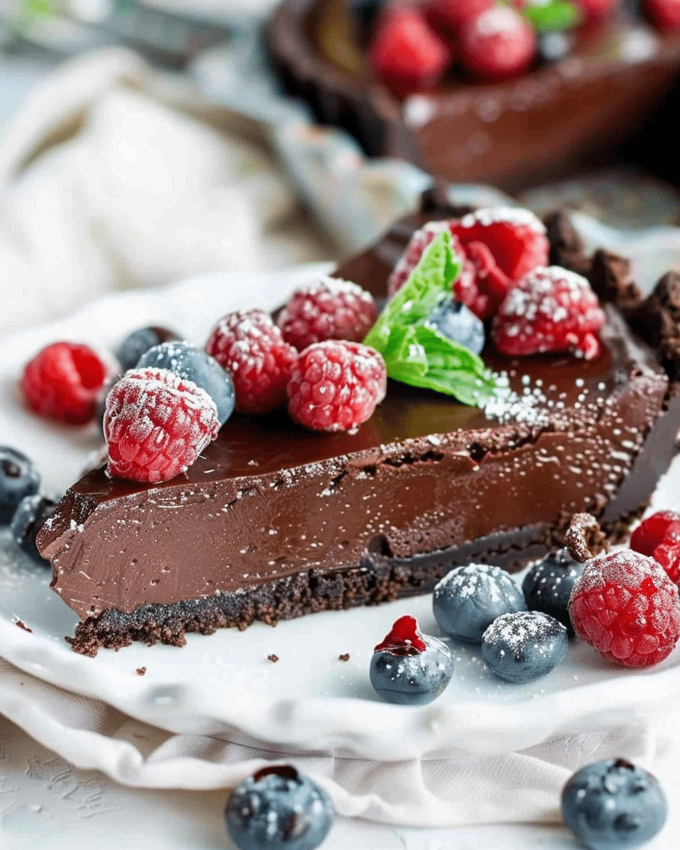 Vegan Chocolate Tart (No Bake)