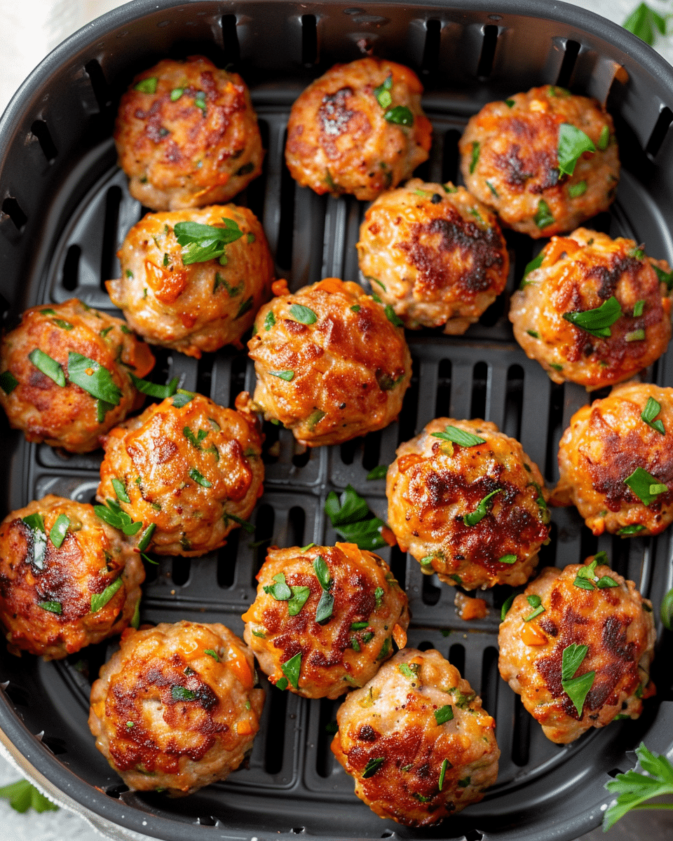 Air Fryer Turkey Meatballs