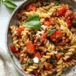 Feta and Tomato Lentil Pasta