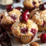 Cherry Muffins with Almond