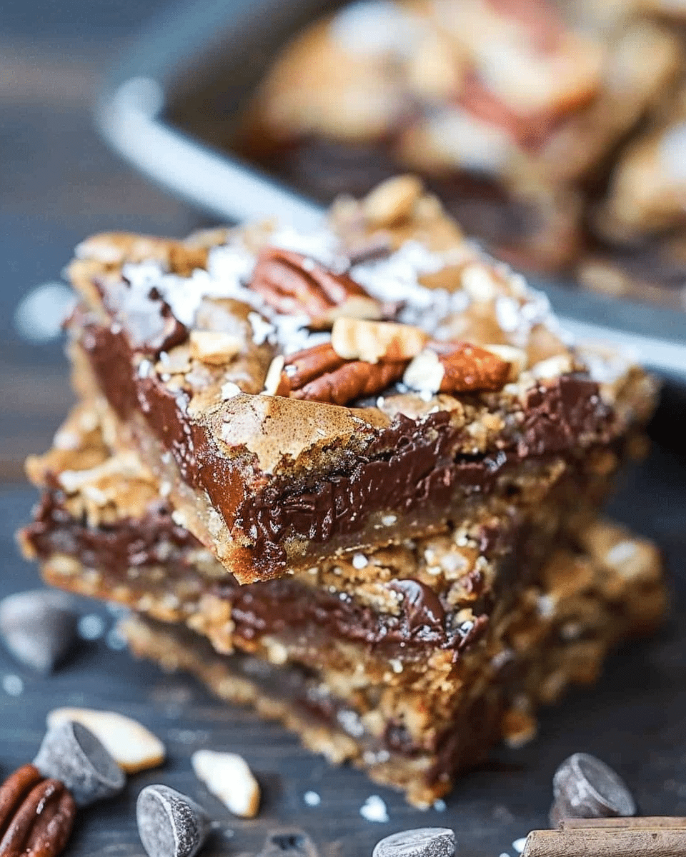 German Chocolate Cookie Bars