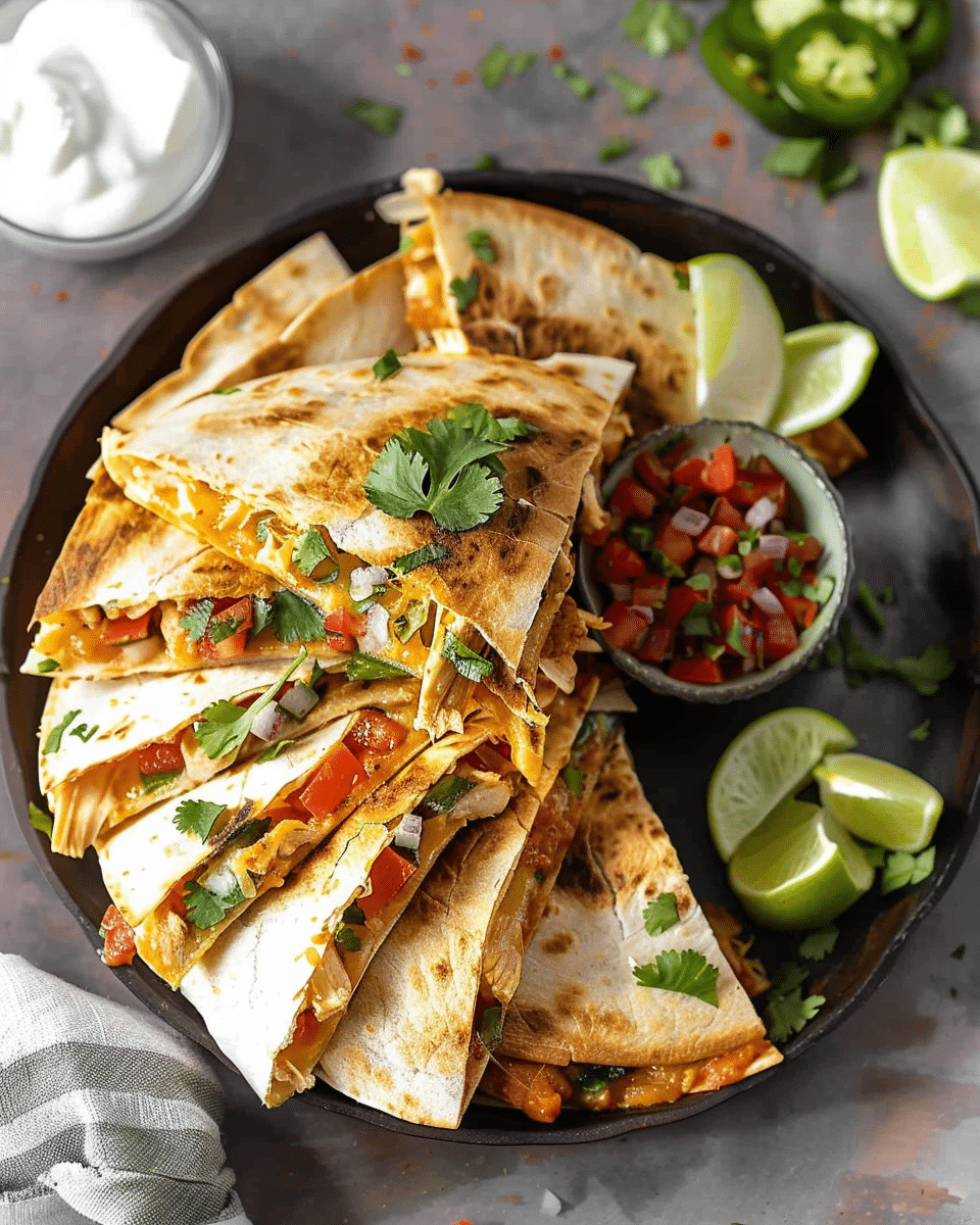 Baked Chicken Quesadillas