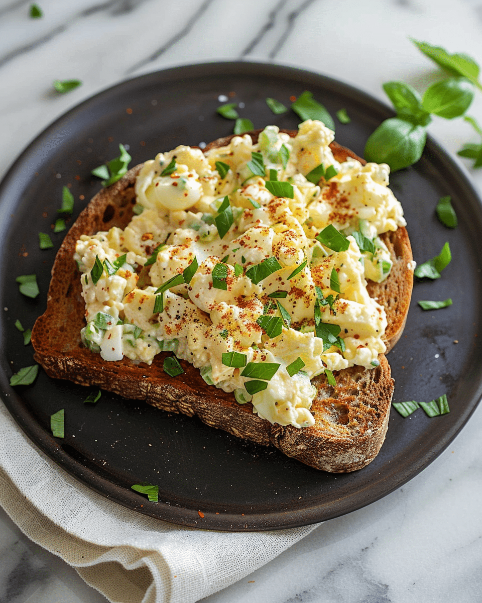 Egg Salad on Whole Wheat Toast