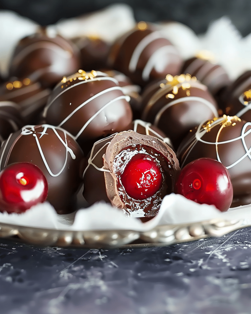 Homemade Chocolate Cherry Cordials
