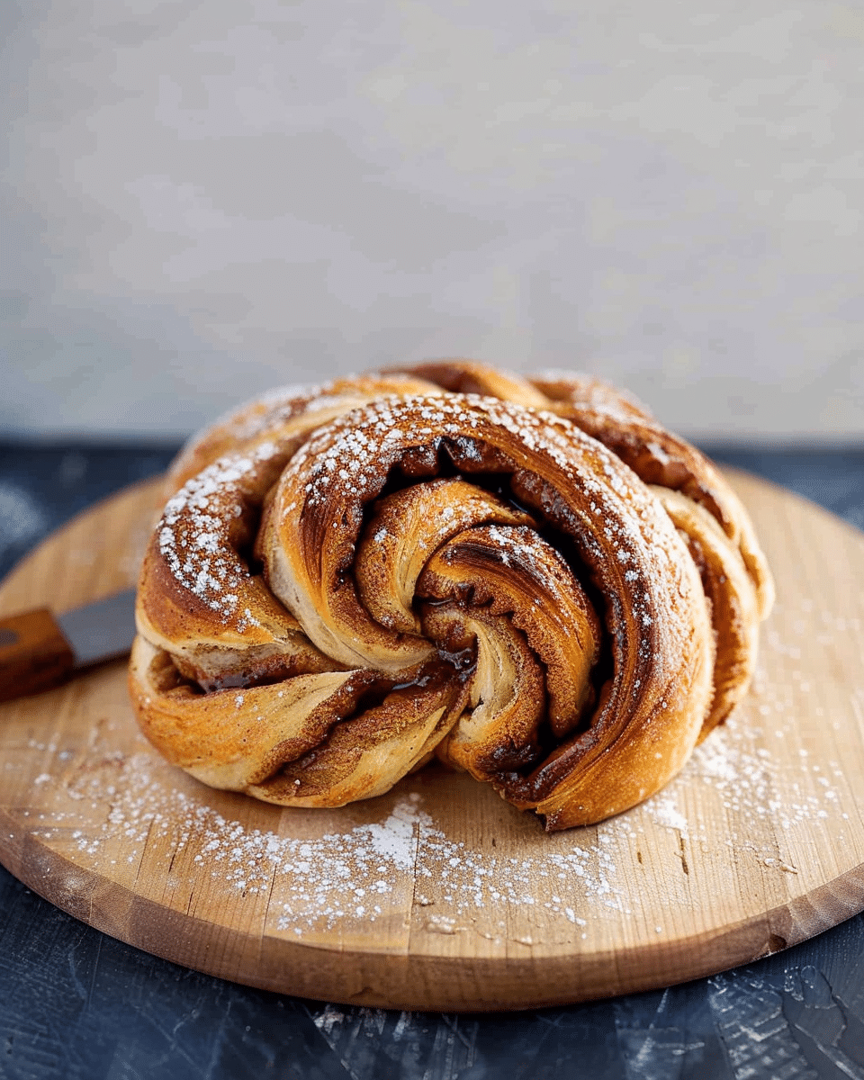Sourdough Cinnamon Roll Twist Bread