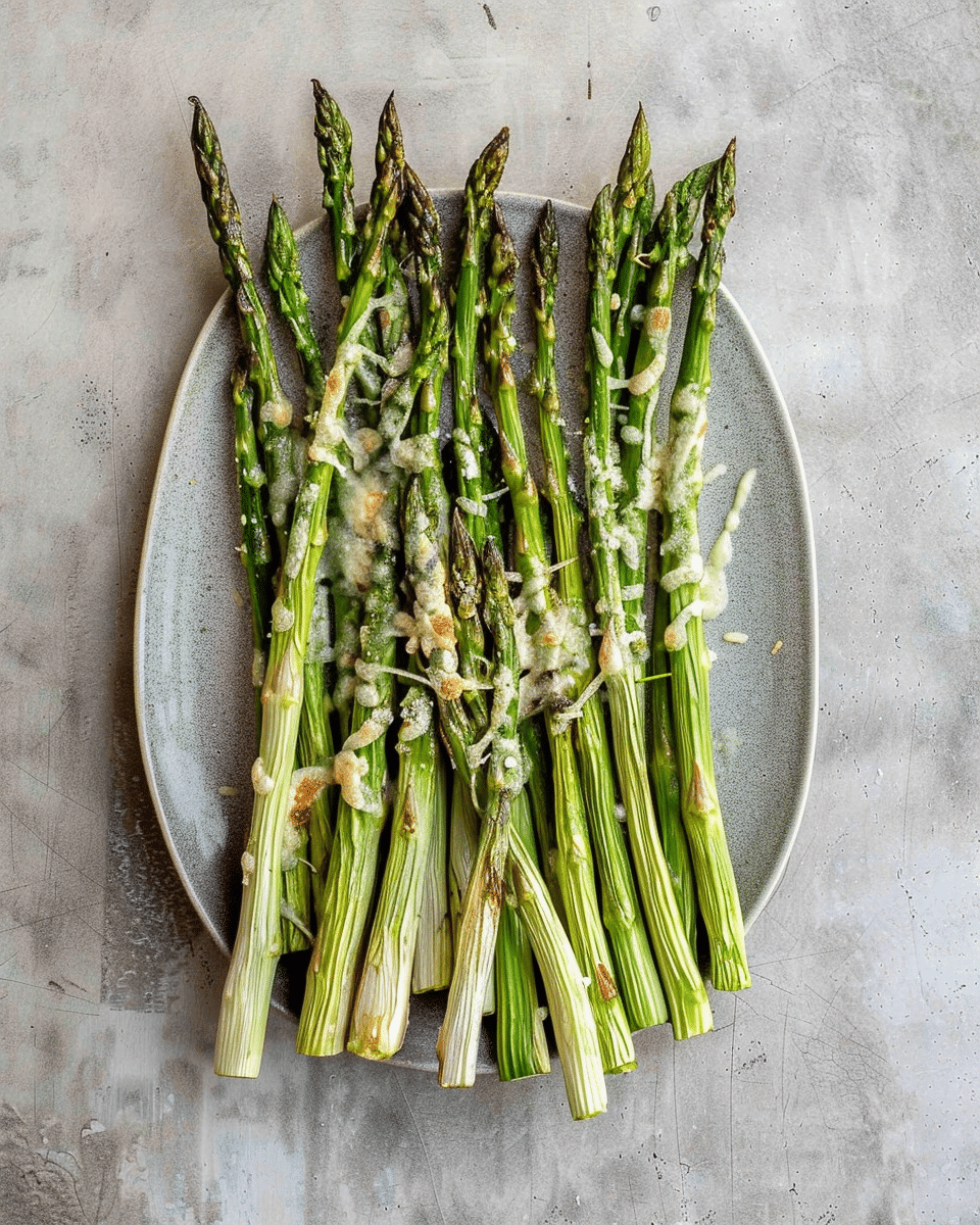 Cheesy Roasted Asparagus