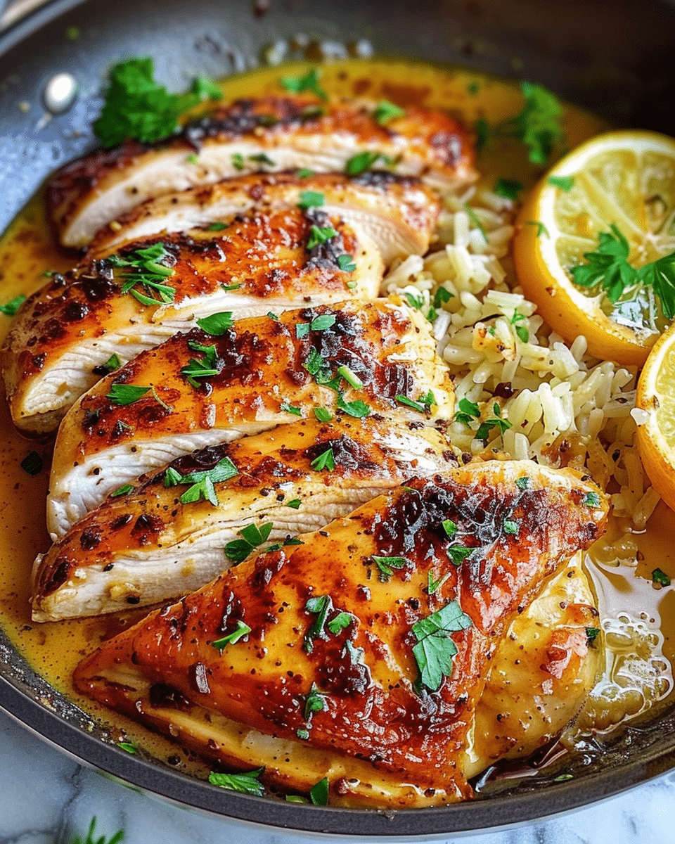Lemon Butter Dijon Skillet Chicken