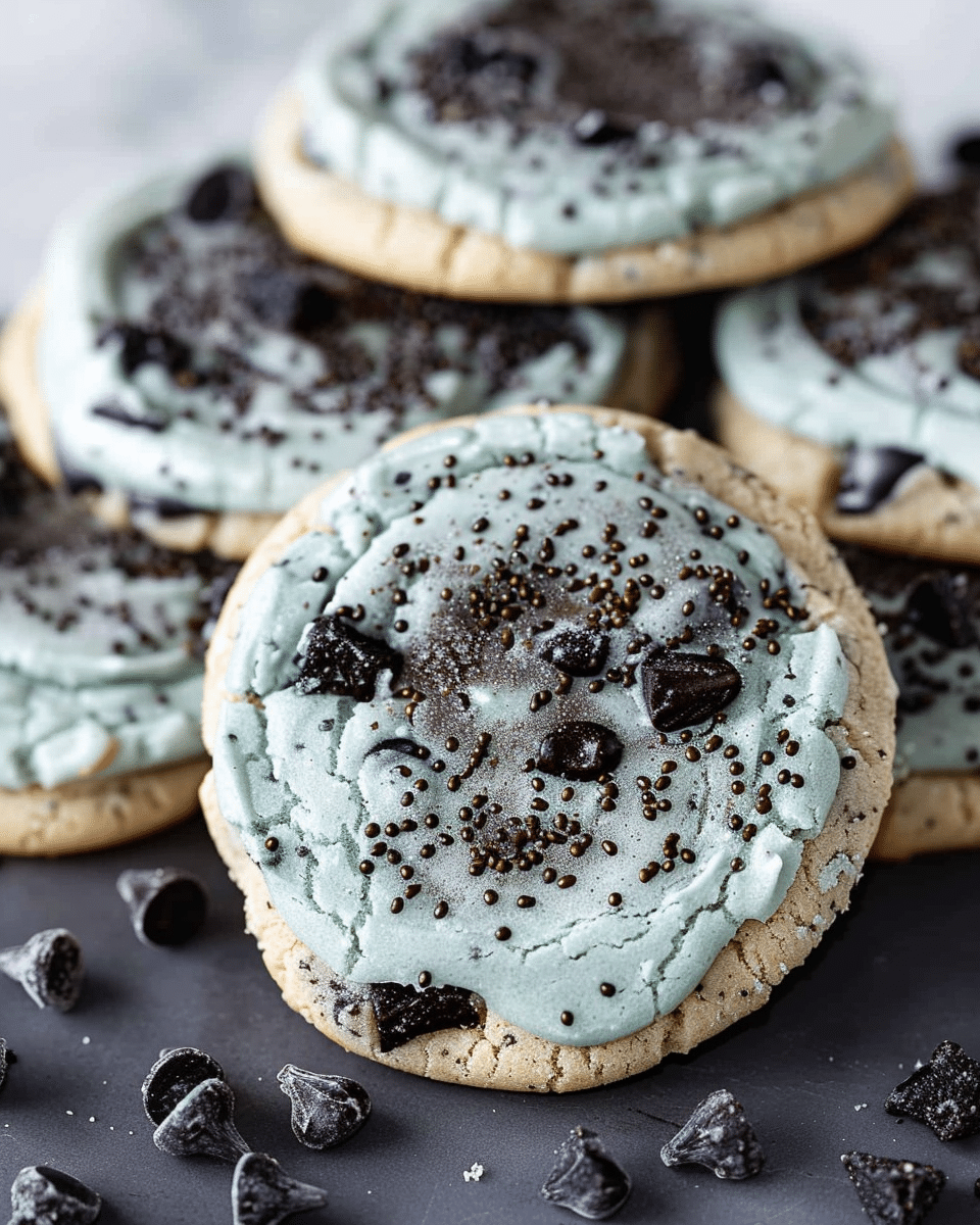 Aggie Blue Mint Cookies