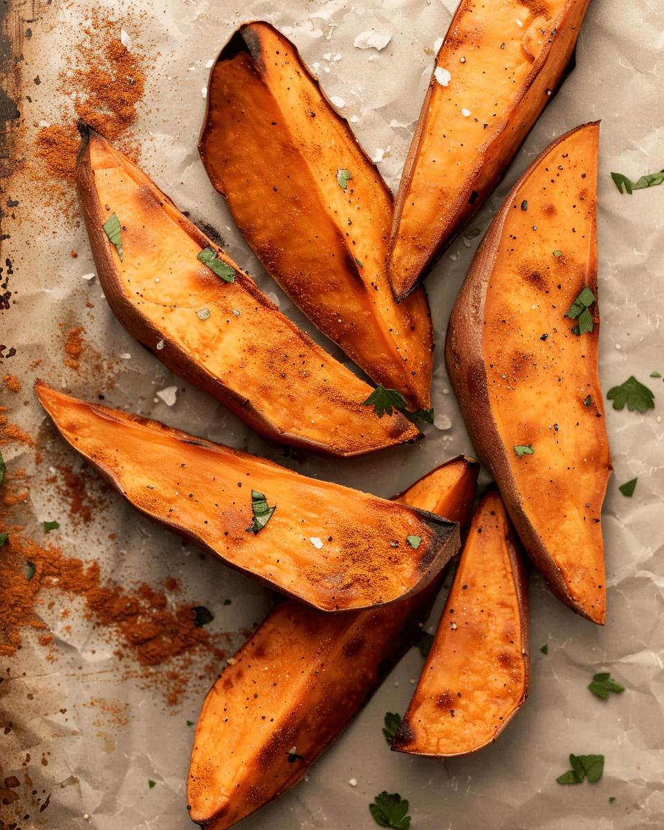 Baked Sweet Potato Wedges