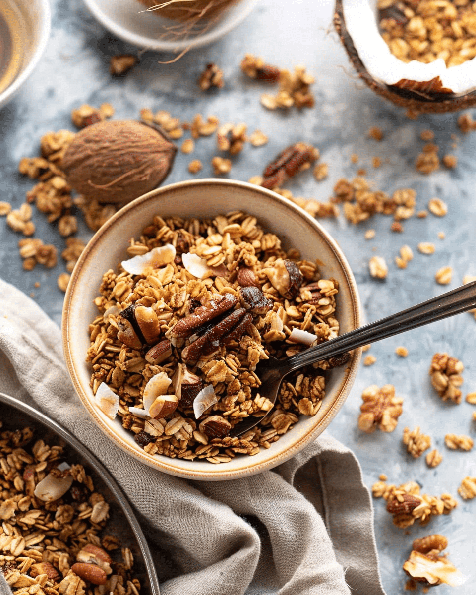 Coconut Maple Walnut Granola
