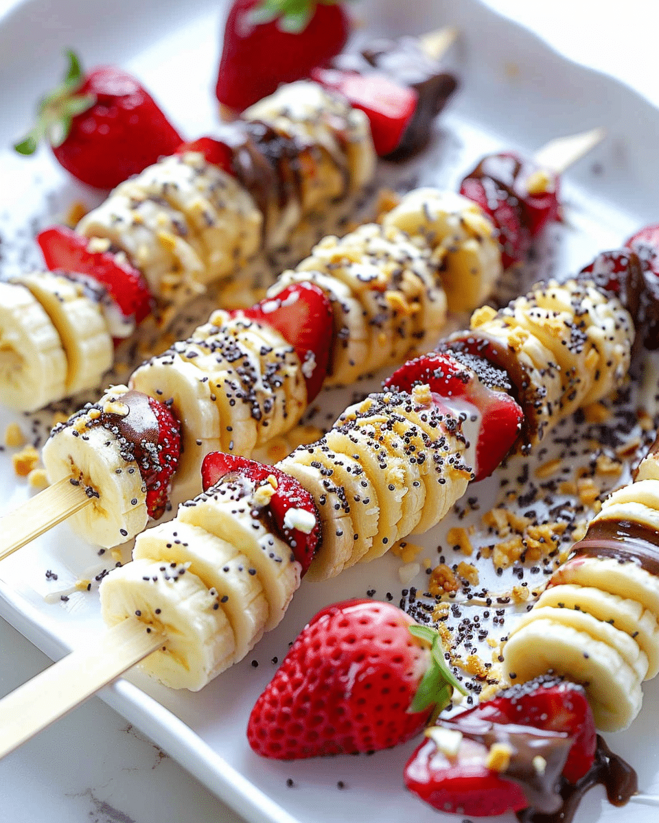 Banana Split Kabobs
